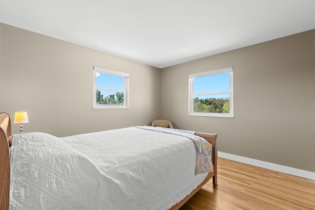 5480 Kensington Rd, Brighton, MI 48114 - bedroom with multiple windows, baseboards, and wood finished floors
