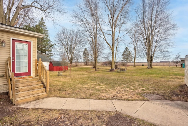 1743 Midland Rd, Bay City, MI 48706 - view of grassy yard featuring entry steps