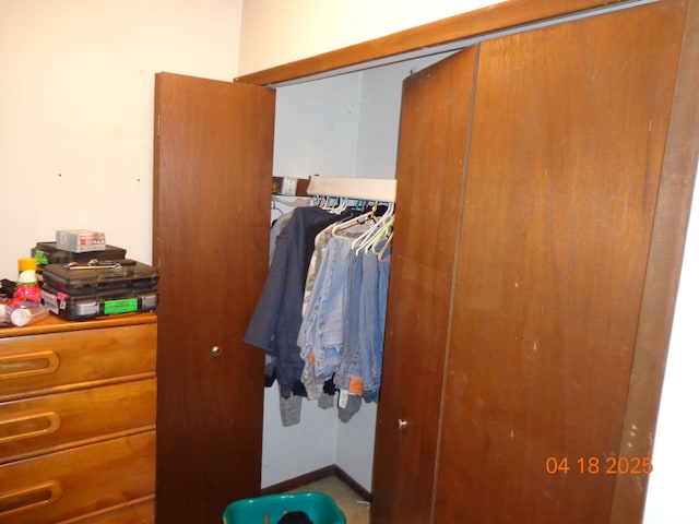 view of closet