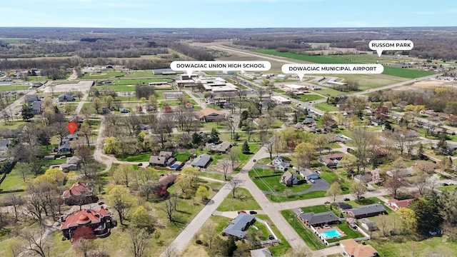 birds eye view of property featuring a residential view