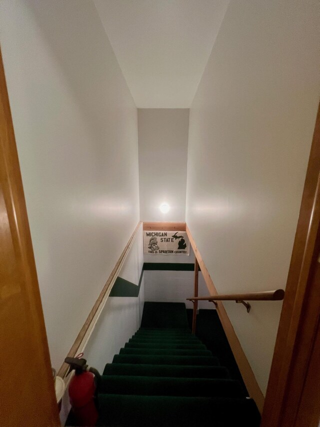 view of stairway