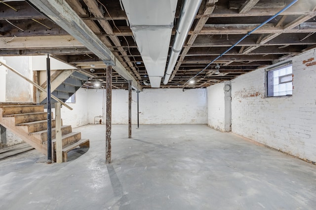 849 Chalmers St, Detroit, MI 48215 - below grade area featuring stairs