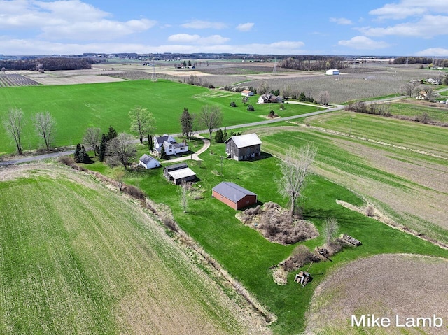 4297 Lutheran Church Rd NW, Kent City, MI 49330 - birds eye view of property with a rural view