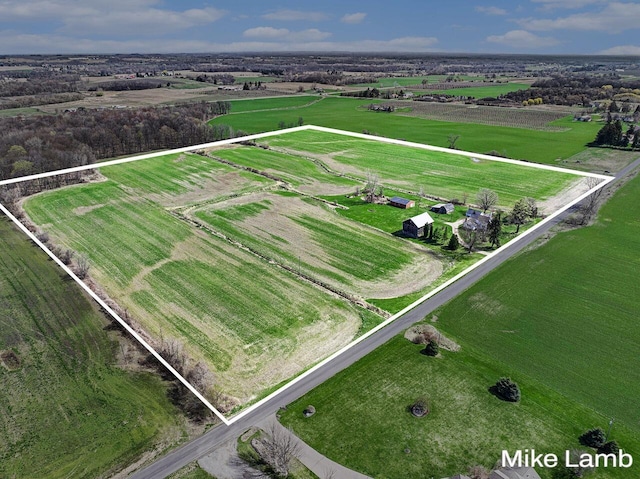 4297 Lutheran Church Rd NW, Kent City, MI 49330 - drone / aerial view with a rural view