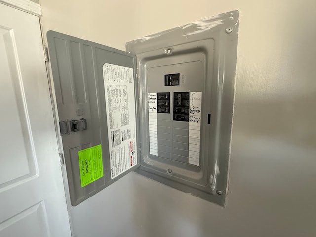 utility room featuring electric panel