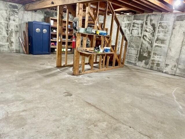 238 Maple St, Bitely, MI 49309 - view of unfinished basement