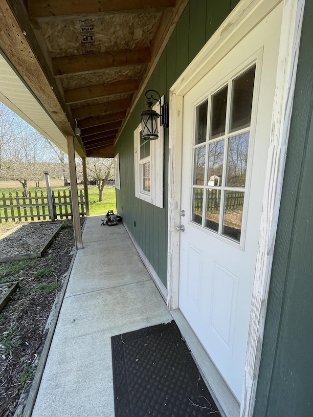331 Jonesville Rd, Jonesville, MI 49250 - view of patio featuring fence