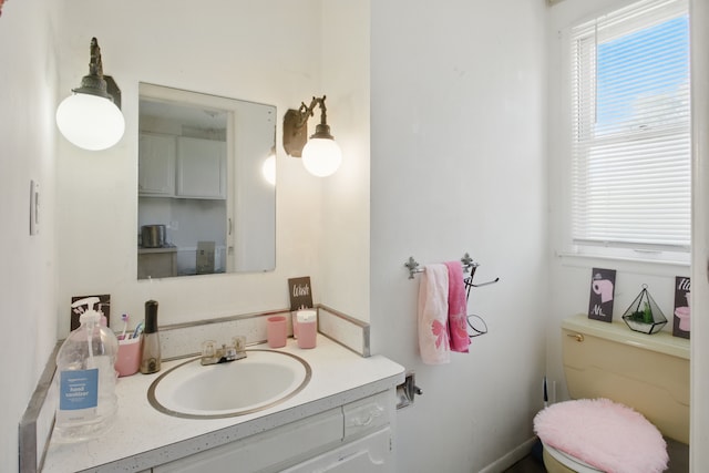214 Worcester, Highland Park, MI 48203 - half bathroom with vanity and toilet