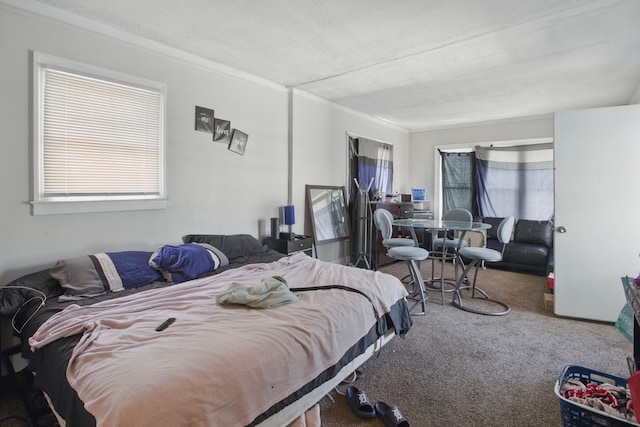 214 Worcester, Highland Park, MI 48203 - carpeted bedroom with multiple windows and crown molding