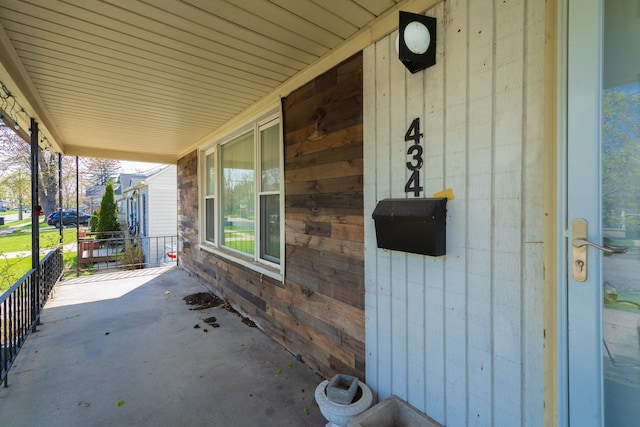 view of patio with covered porch