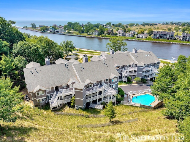 810 S Harbor Dr Unit 21, Grand Haven, MI 49417 - aerial view of residential area with a nearby body of water
