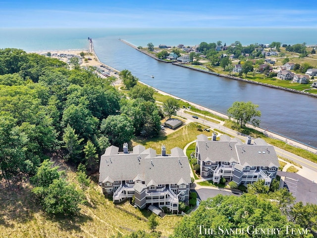 810 S Harbor Dr Unit 21, Grand Haven, MI 49417 - aerial view of residential area with a nearby body of water