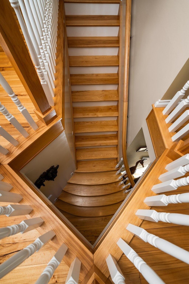 view of stairs