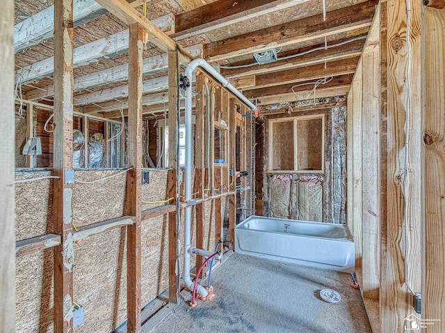 bathroom featuring a freestanding bath