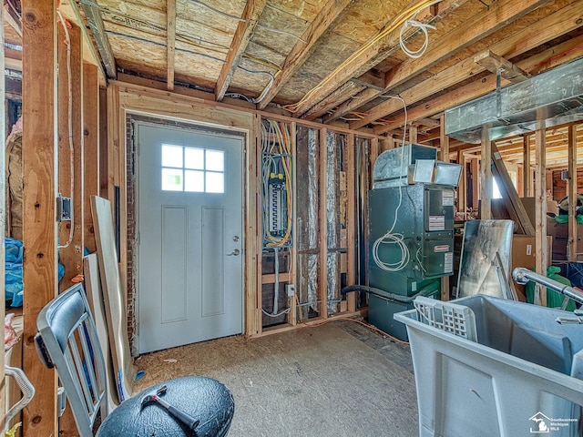 view of basement