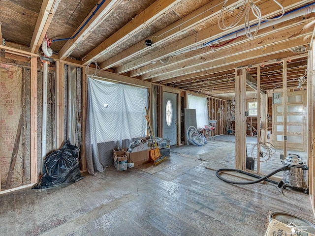 view of basement