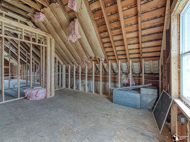 view of attic