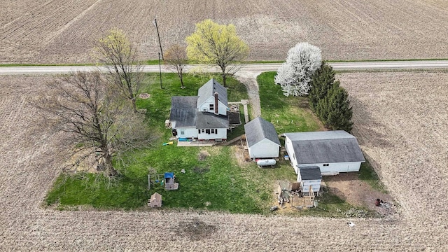 bird's eye view featuring a rural view
