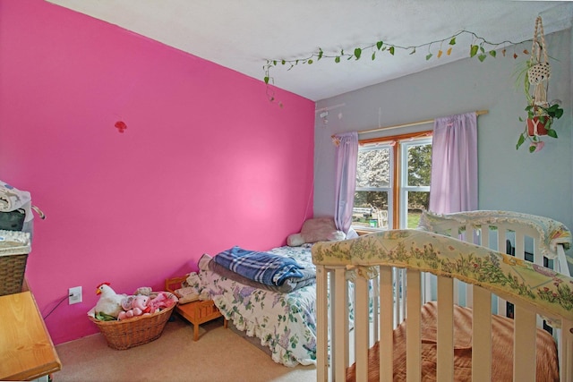 bedroom featuring carpet flooring