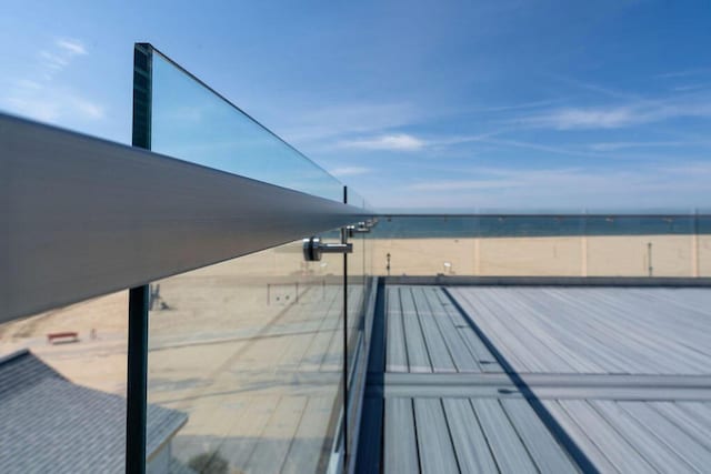 exterior space featuring a water view