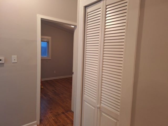 1271 Featherstone Rd, Pontiac, MI 48342 - corridor with baseboards and wood finished floors