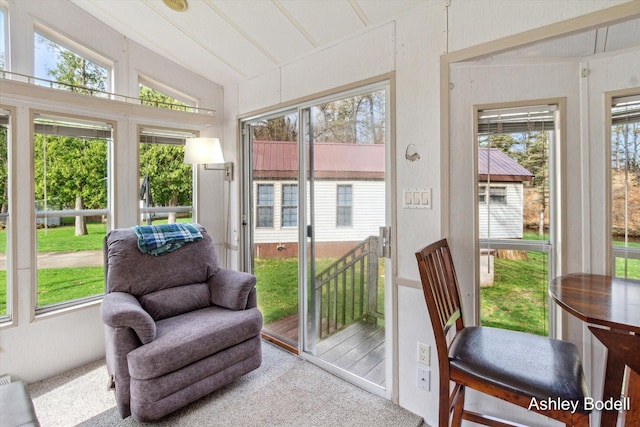 view of sunroom / solarium