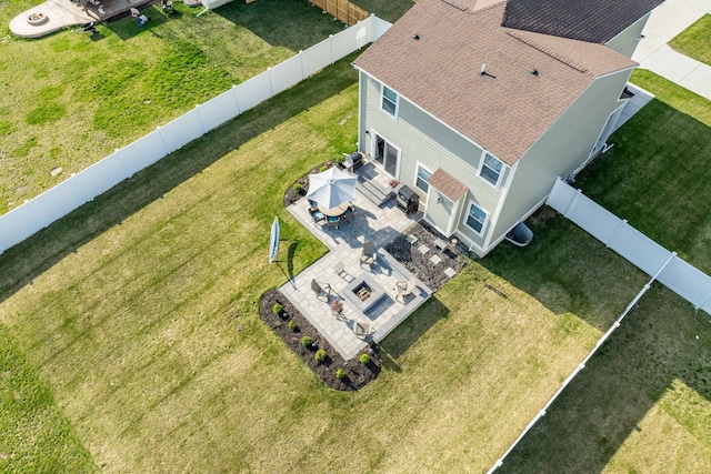 birds eye view of property