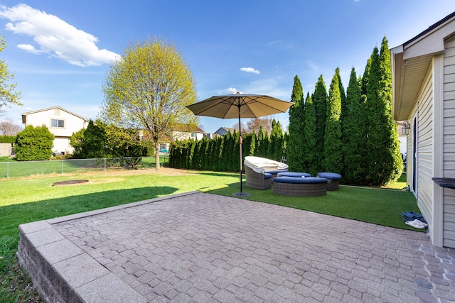 view of patio / terrace featuring a fenced backyard