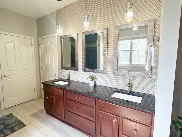 1249 Lasalle Rd, Canton, MI 48187 - full bath featuring double vanity and backsplash