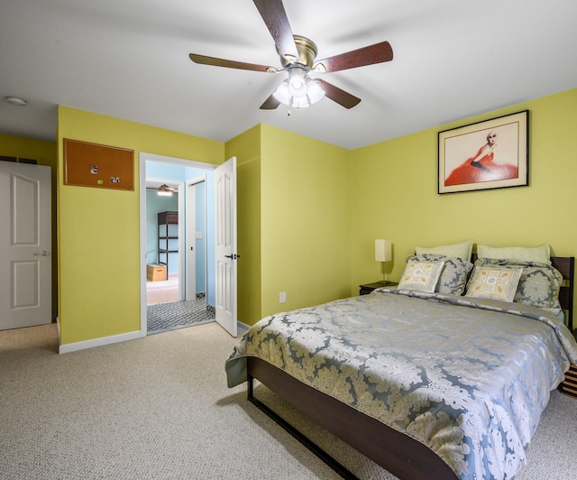 1249 Lasalle Rd, Canton, MI 48187 - bedroom featuring carpet, baseboards, and ceiling fan