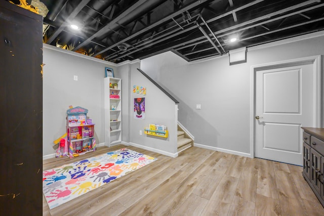 1249 Lasalle Rd, Canton, MI 48187 - recreation room featuring wood finished floors and baseboards
