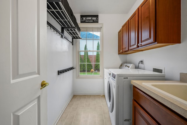 1249 Lasalle Rd, Canton, MI 48187 - laundry room featuring cabinet space, separate washer and dryer, healthy amount of natural light, and baseboards