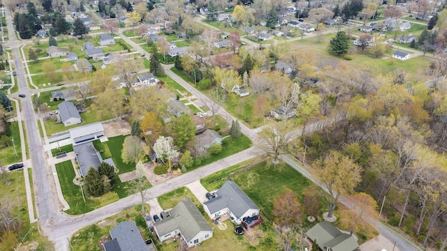 aerial view featuring a residential view