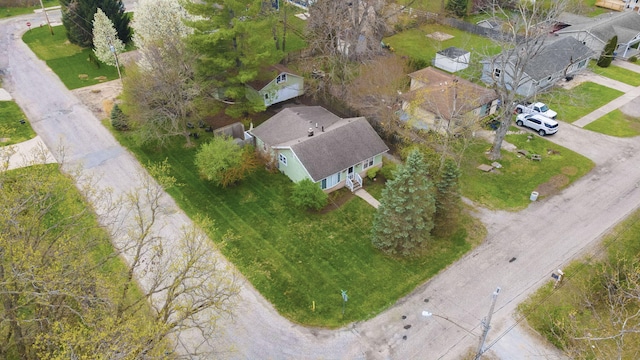 aerial view featuring a residential view