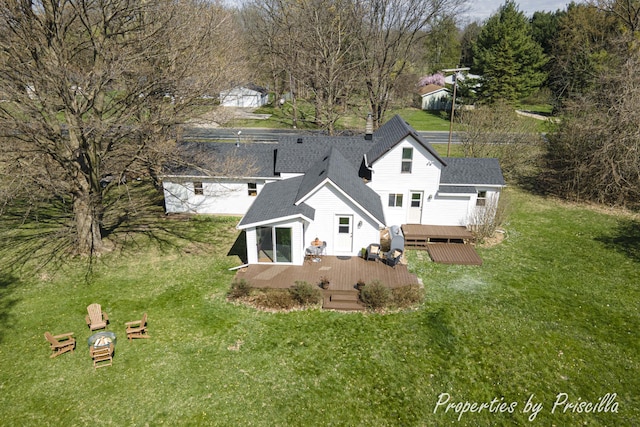 birds eye view of property