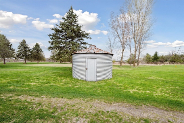 view of shed