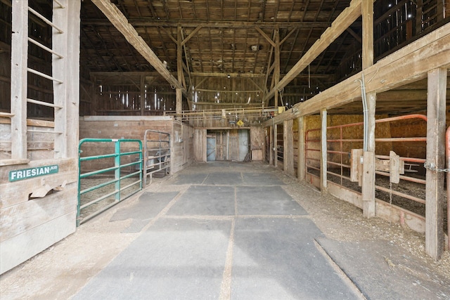 view of horse barn