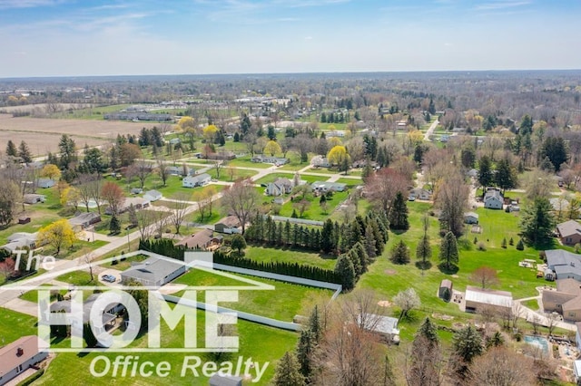 aerial view featuring a residential view