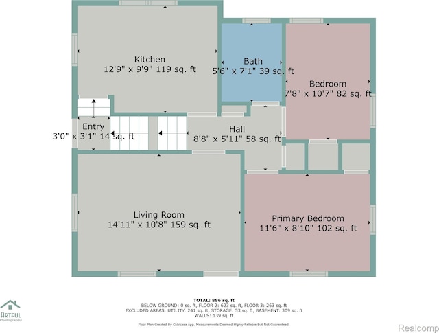 20186 Monte Vista St, Detroit, MI 48221 - home floor plan