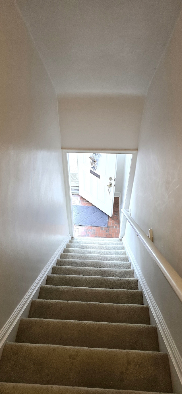 view of stairs