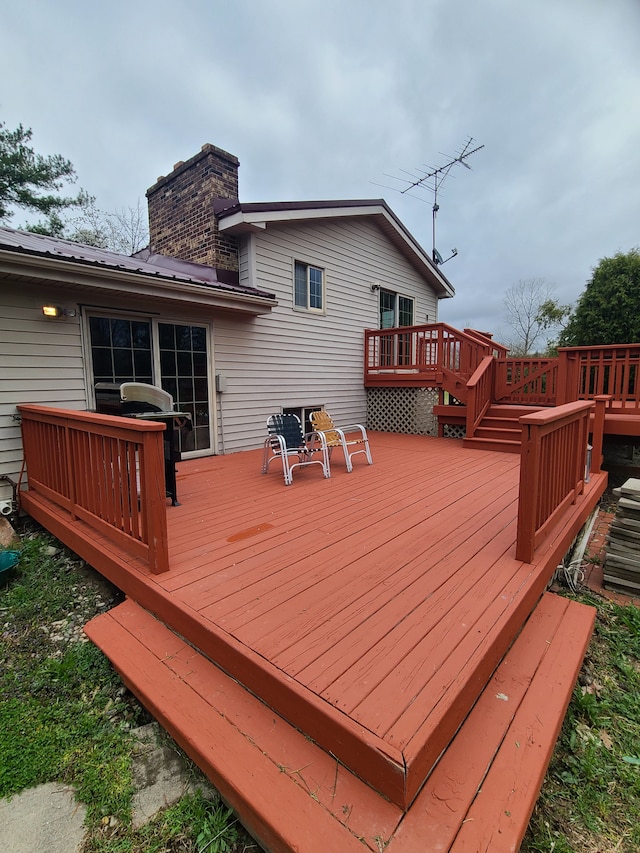 24800 Dayton Rd, Armada, MI 48005 - view of wooden terrace