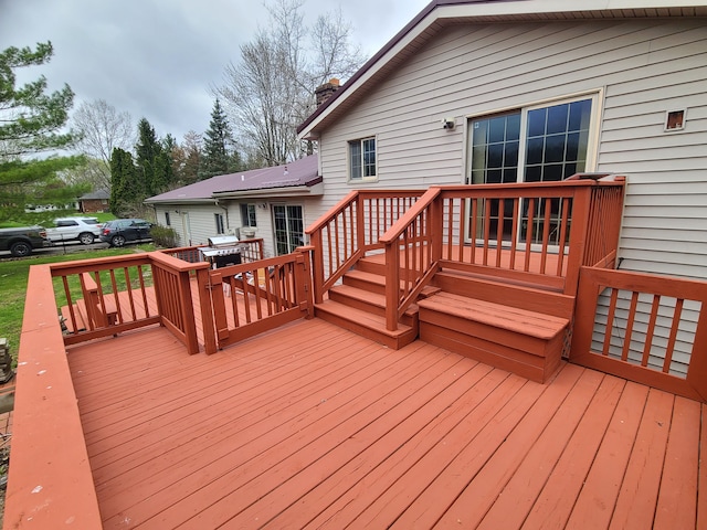 24800 Dayton Rd, Armada, MI 48005 - view of wooden deck
