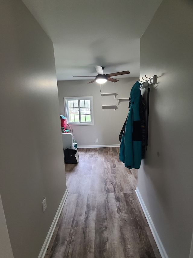 24800 Dayton Rd, Armada, MI 48005 - hallway with baseboards and wood finished floors