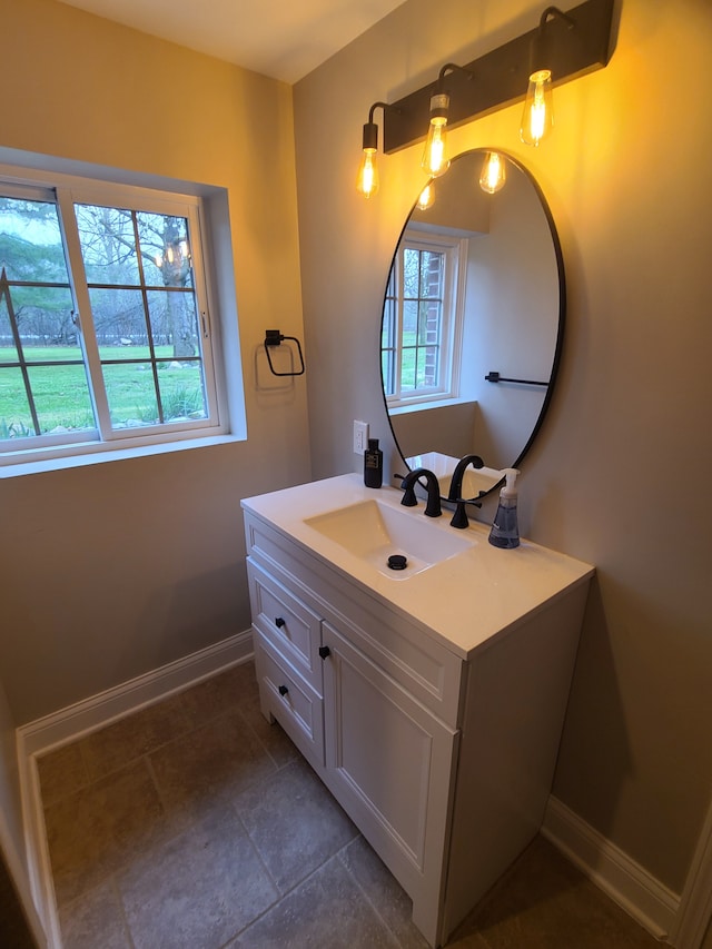 24800 Dayton Rd, Armada, MI 48005 - bathroom with vanity and baseboards
