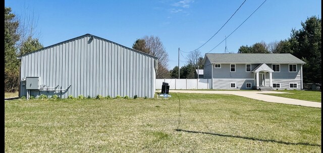 exterior space featuring fence
