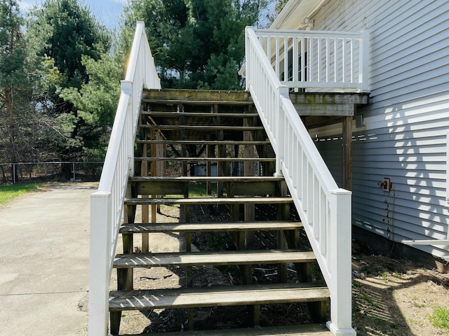 view of staircase