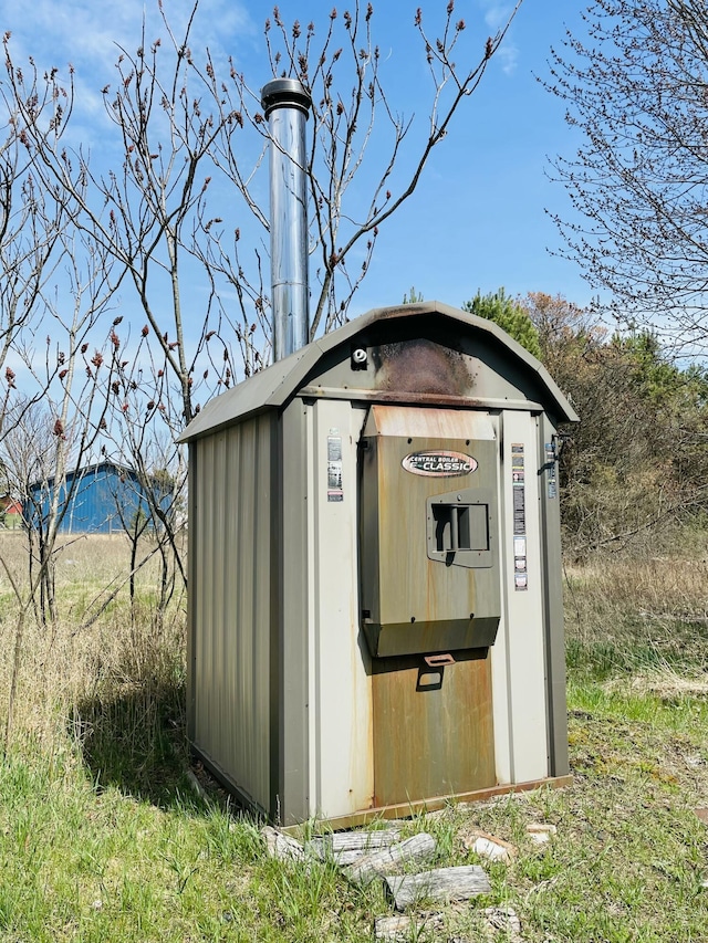 view of shed
