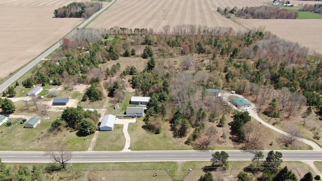 bird's eye view featuring a rural view