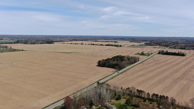 bird's eye view featuring a rural view