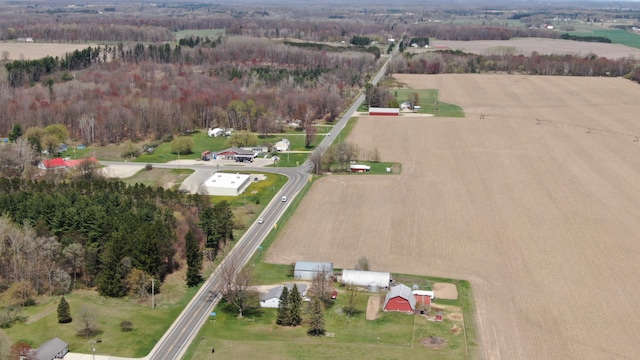 13904 120th Ave, Rodney, MI 49342 - birds eye view of property with a rural view